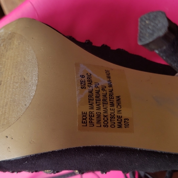 BETSEY JOHNSON Lexxe Rhinestone Cage Sandals sz 6 - Picture 12 of 15